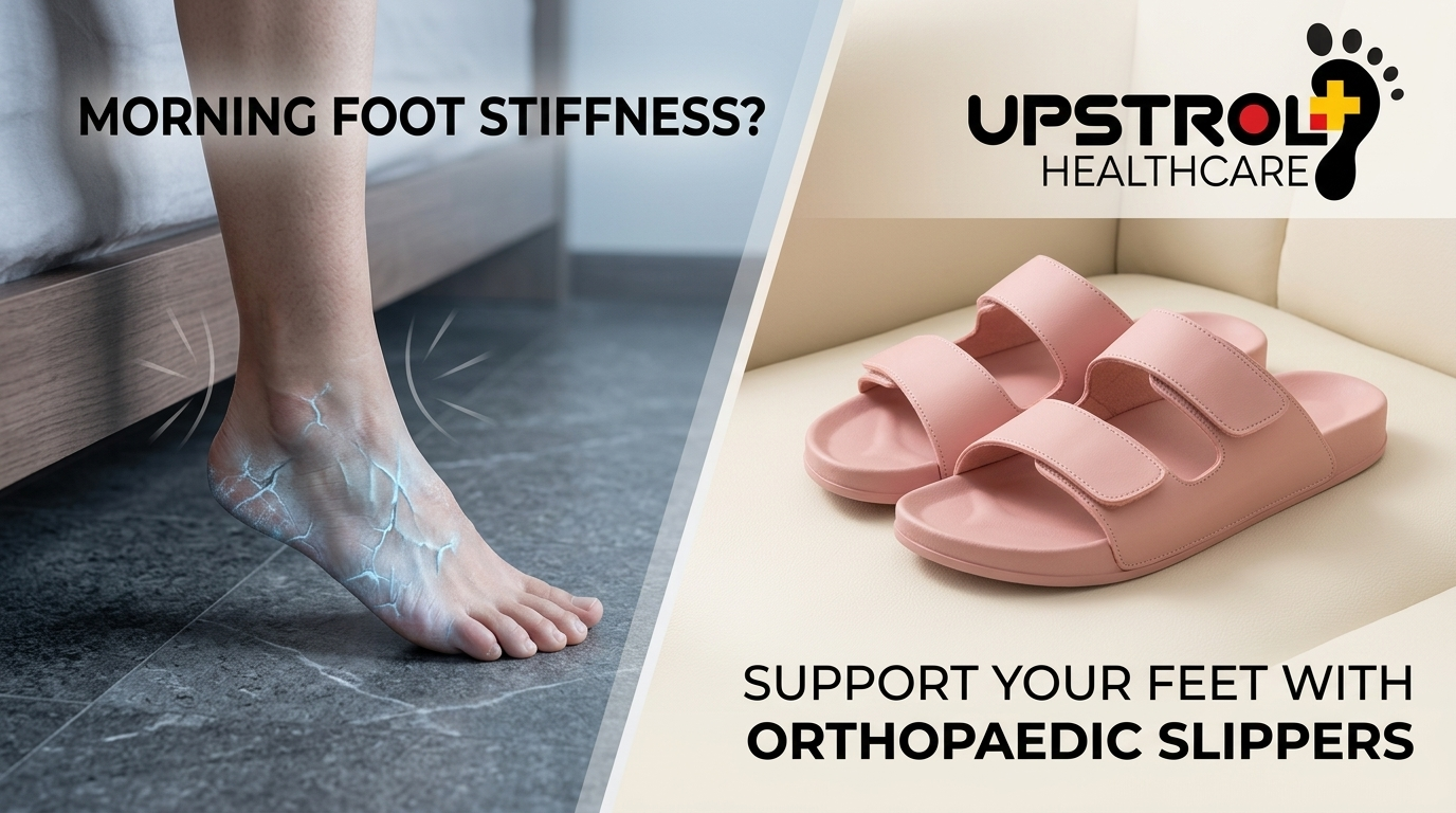 Orthopaedic slippers helping reduce morning foot stiffness