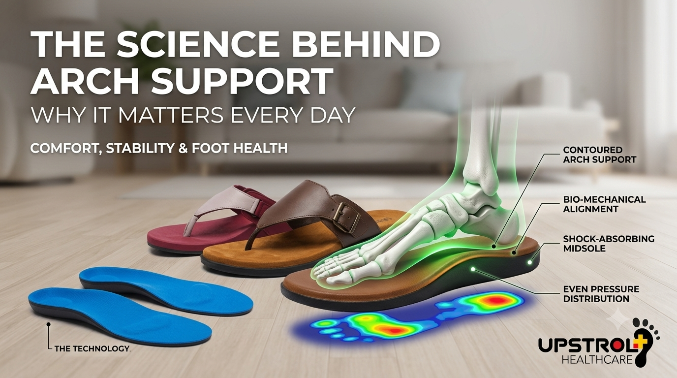 Orthopaedic slippers with proper arch support for everyday comfort and foot health