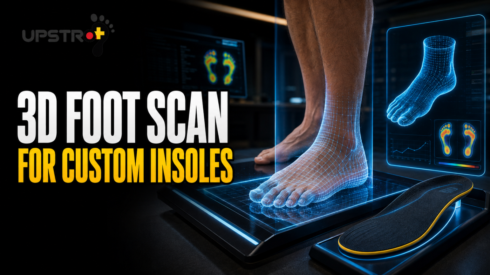 3D foot scan for custom insoles at Upstrol Technologies Tirunelveli