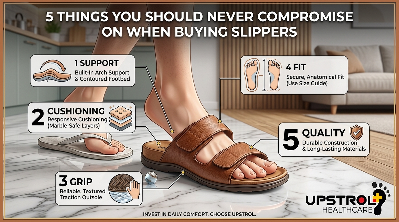 Five essential features to consider when buying quality orthopaedic slippers